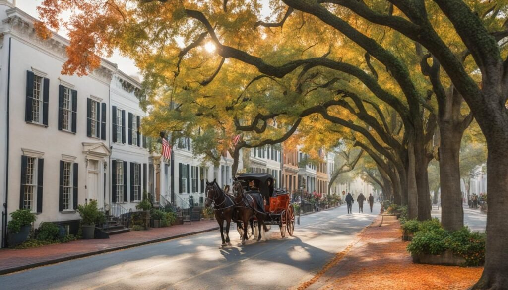Charleston South Carolina autumn travel