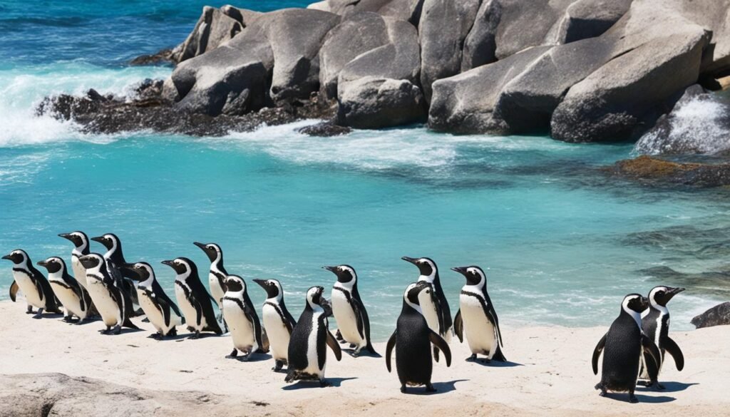 African penguins at Boulders Beach