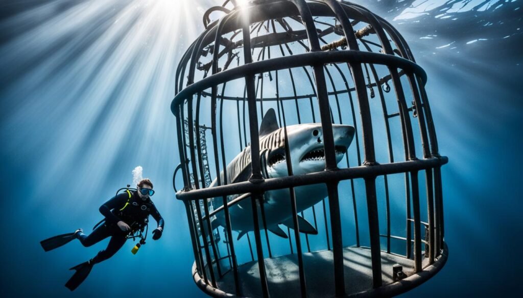 Cage Diving with Great White Sharks off Port Lincoln, Australia