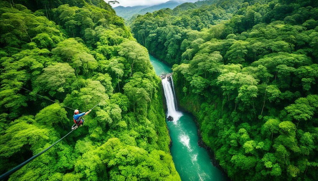 Costa Rica zip-lining