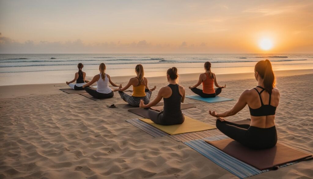 beach yoga retreat Bali