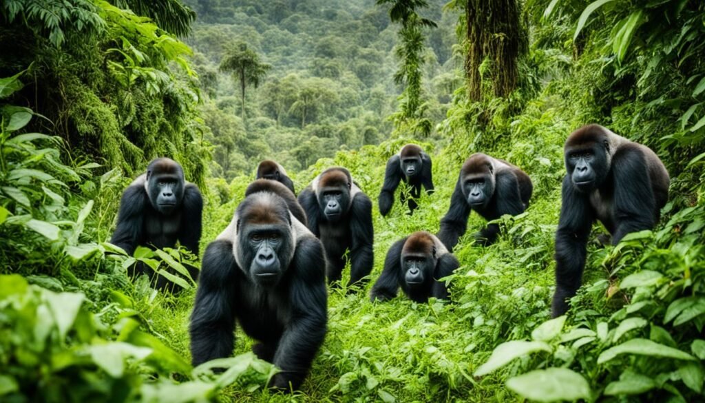 gorilla tracking in Rwanda and Uganda