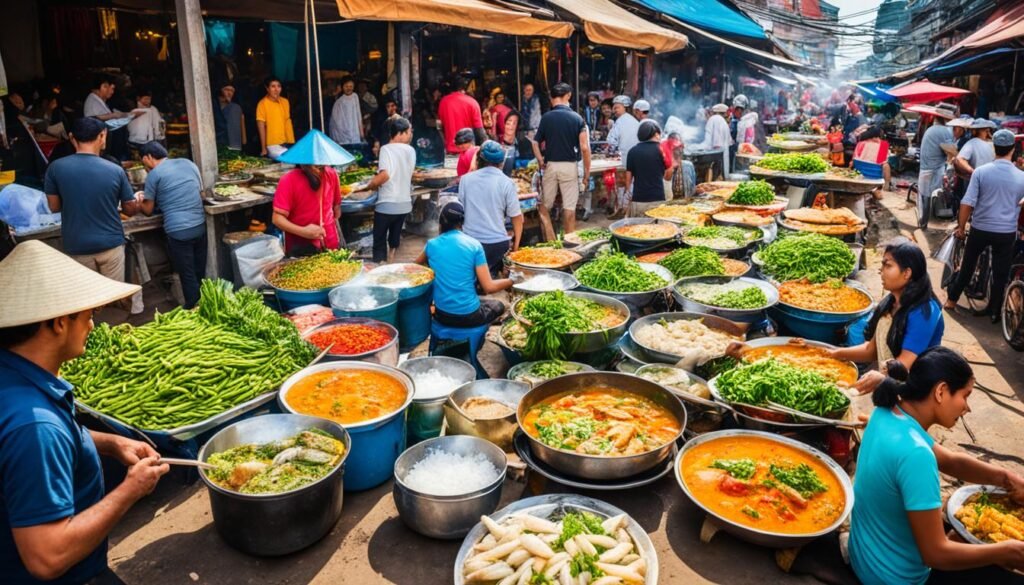 cheap street food in Cambodia