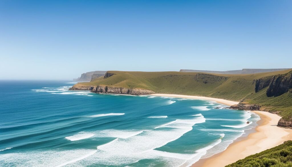 scenic beach in Eastern Cape, South Africa